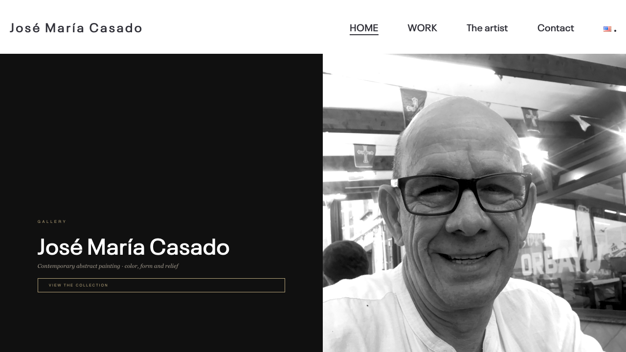 Portada de la web del pintor José María Casado
